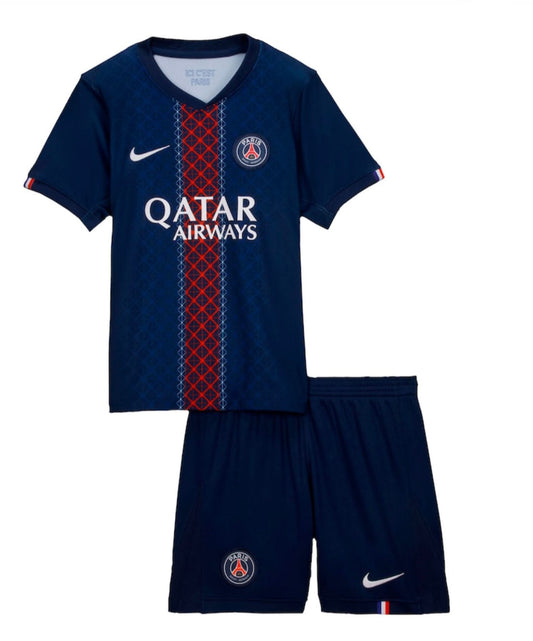 CAMISA E PANTALONES CORTOS PARA NIÑOS PSG HOME 25/26