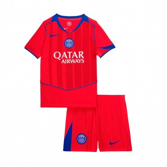 CAMISA E PANTALONES CORTOS PARA NIÑOS PSG THIRD 24/25