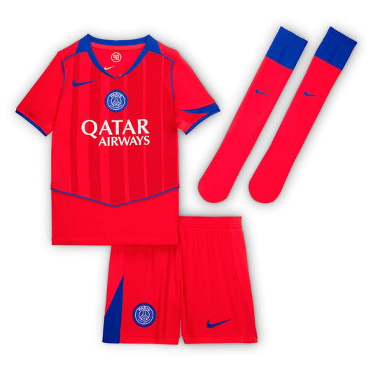 CAMISA E PANTALONES CORTOS PARA NIÑOS PSG THIRD 25/26 - CON MEDIAS