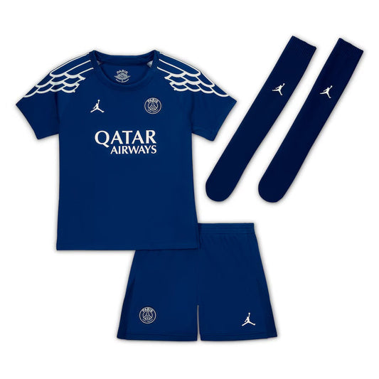 CAMISA E PANTALONES CORTOS PARA NIÑOS PSG FOURTH 24/25 - CON MEDIAS