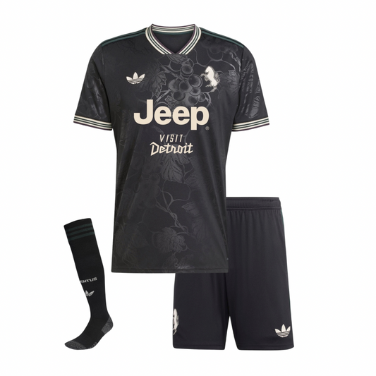 CAMISA Y PANTALONES CORTOS PARA NIÑOS JUVENTUS THIRD 25/26 - CON CALZETTONI