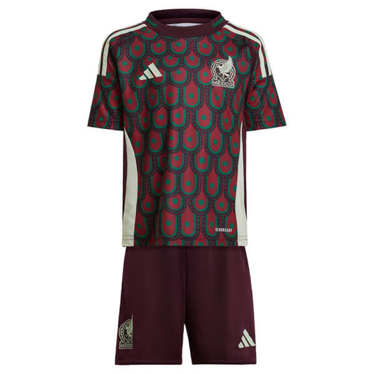 CAMISA E PANTALONES CORTOS PARA NIÑO MEXICO HOME 24/25