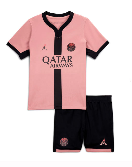 CAMISA E PANTALONES CORTOS PARA NIÑOS PSG THIRD 24/25