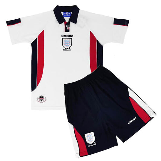 CAMISA E PANTALONES CORTOS PARA NIÑOS INGLATERRA RETRO 1998