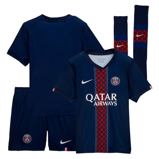CAMISA E PANTALONES CORTOS PARA NIÑOS PSG HOME 25/26 - CON MEDIAS