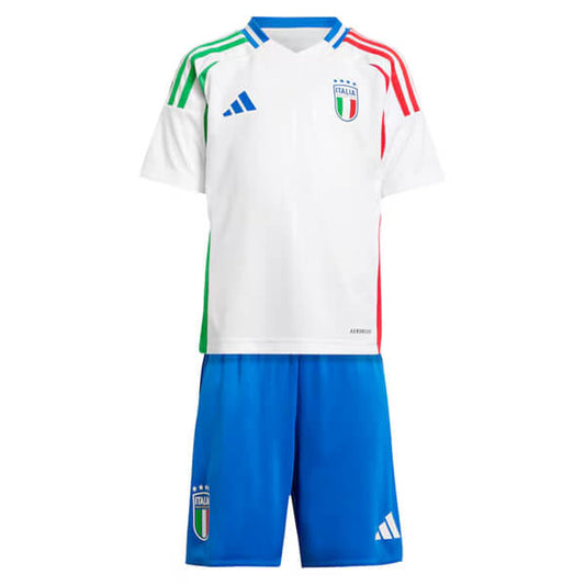 CAMISETA Y PANTALÓN CORTO NIÑO ITALIA AWAY 24/25