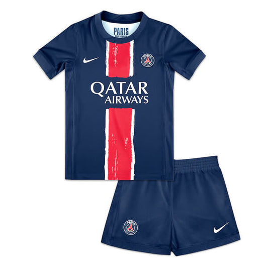 CAMISA E PANTALONES CORTOS PARA NIÑOS PSG HOME 24/25