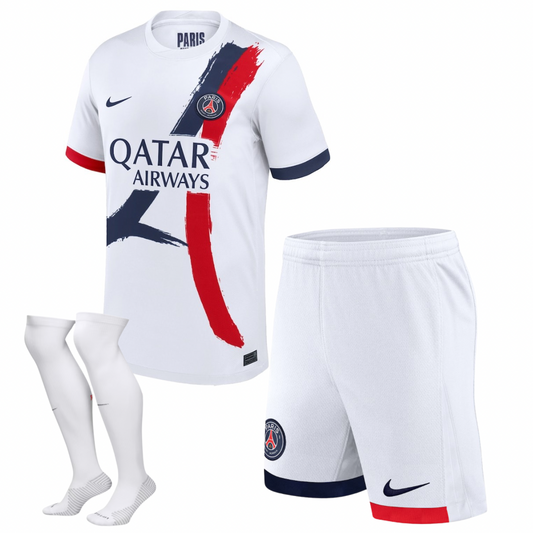 CAMISA E PANTALONES CORTOS PARA NIÑOS PSG AWAY 24/25 - CON MEDIAS