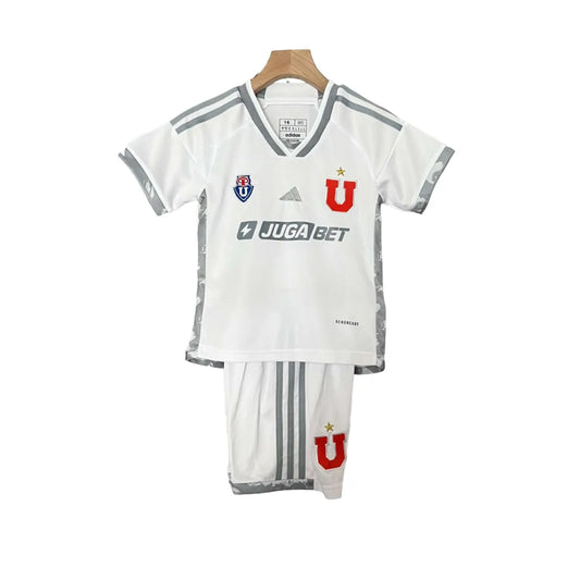 UNIFORME NIÑOS UNIVERSIDAD DE CHILE II 2024/2025 - BLANCA