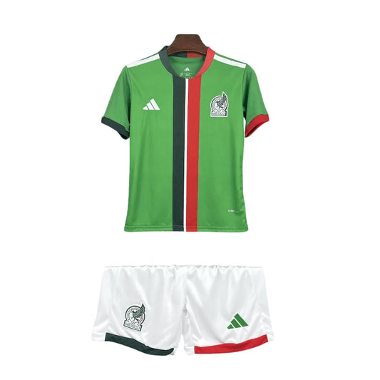 UNIFORME NIÑOS MÉXICO I 2025/26 - VERDE Y BLANCO
