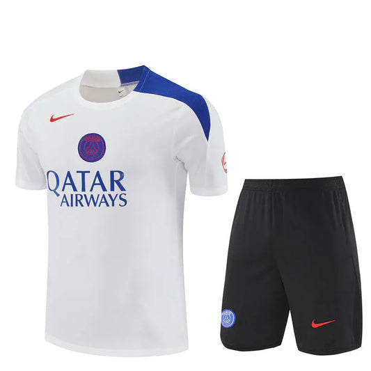 CAMISETA E PANTALONES CORTOS PARA NIÑOS PSG 25/26 BLANCA